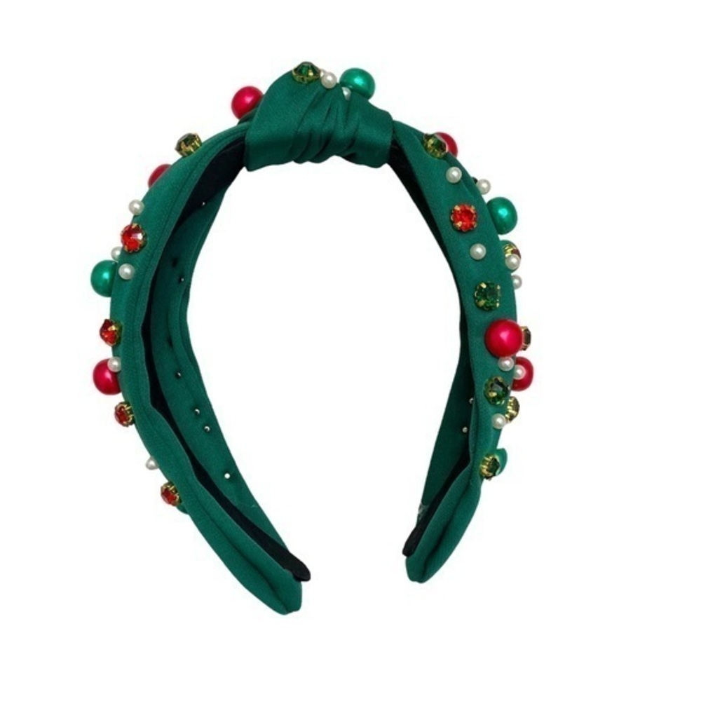 Freak faux pearl crystal decor headband